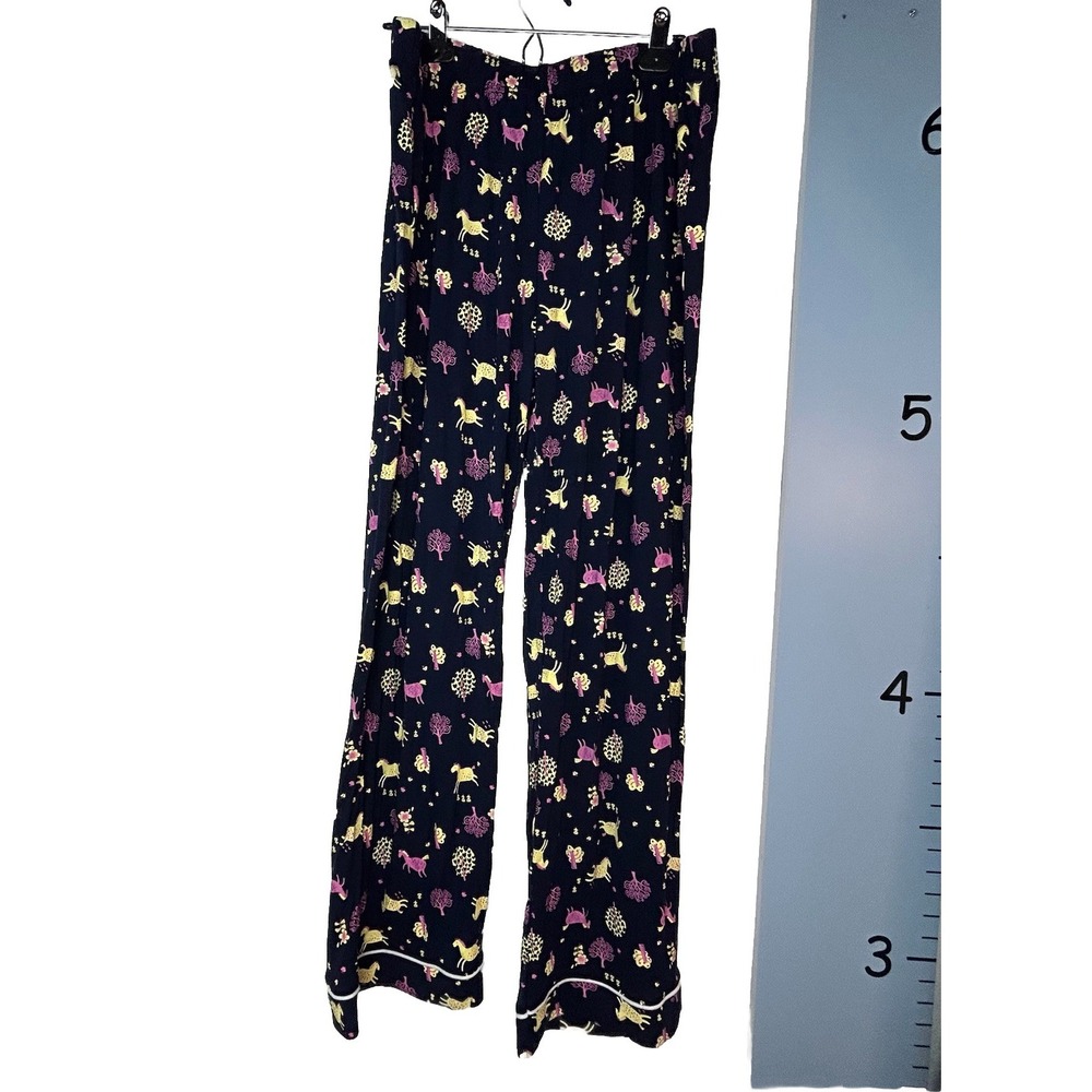 Ekouaer All Over Horses Trees Flowers Print Women‎ Pajama Pants XL